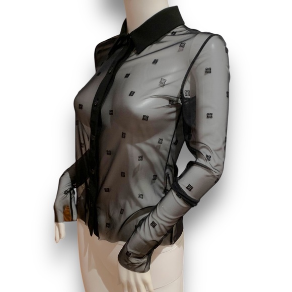Givenchy Transparent 4G Shirt Blouse - Picture 6 of 16